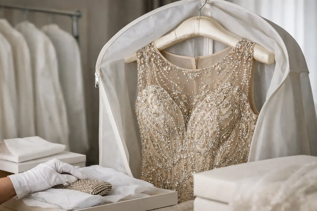 How to Store Beaded Gowns Without Damage