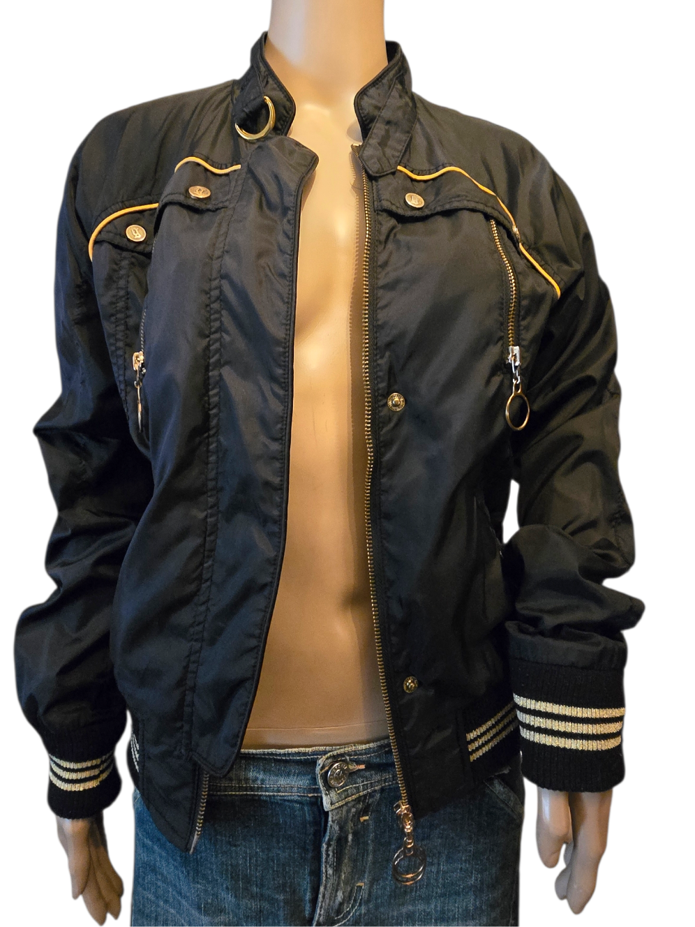 John Galliano – Bomber Noir & Or T38