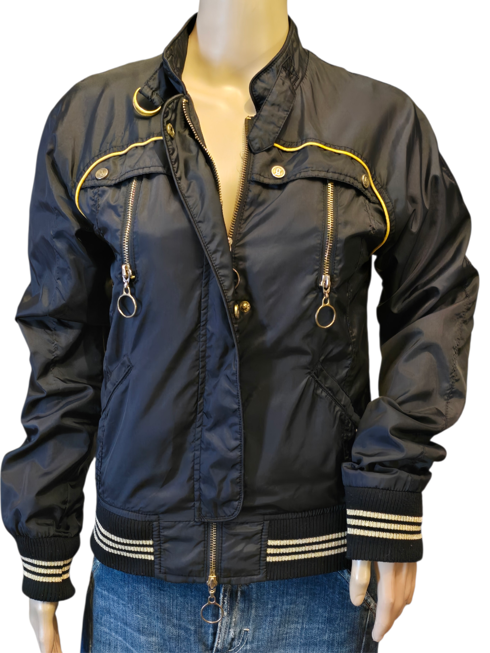 John Galliano – Bomber Noir & Or T38