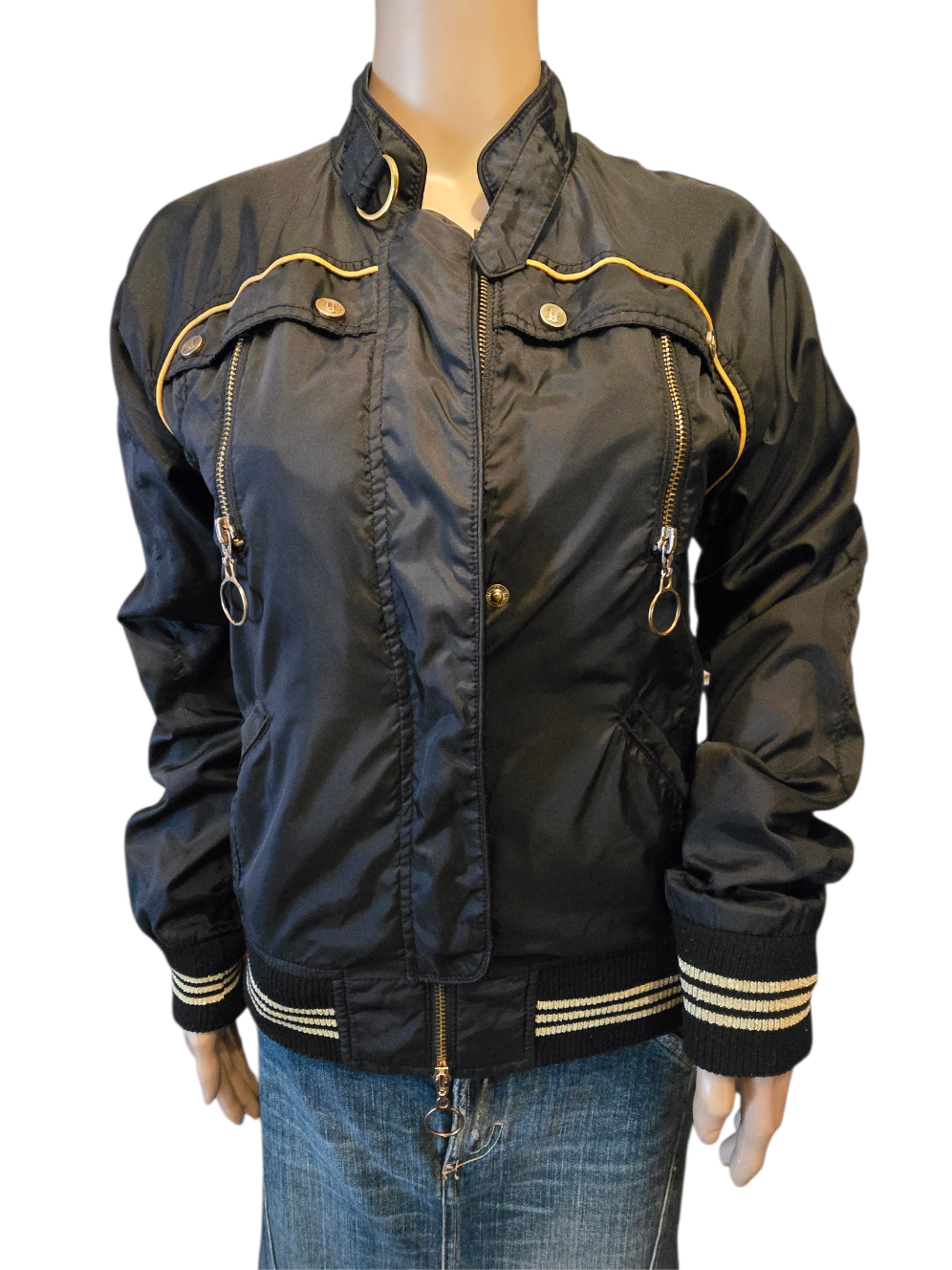 John Galliano – Bomber Noir & Or T38