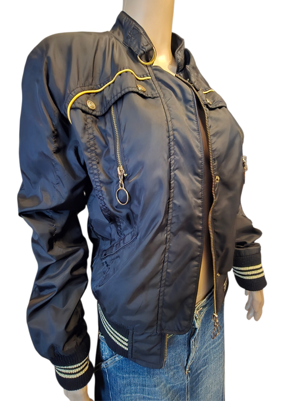 John Galliano – Bomber Noir & Or T38