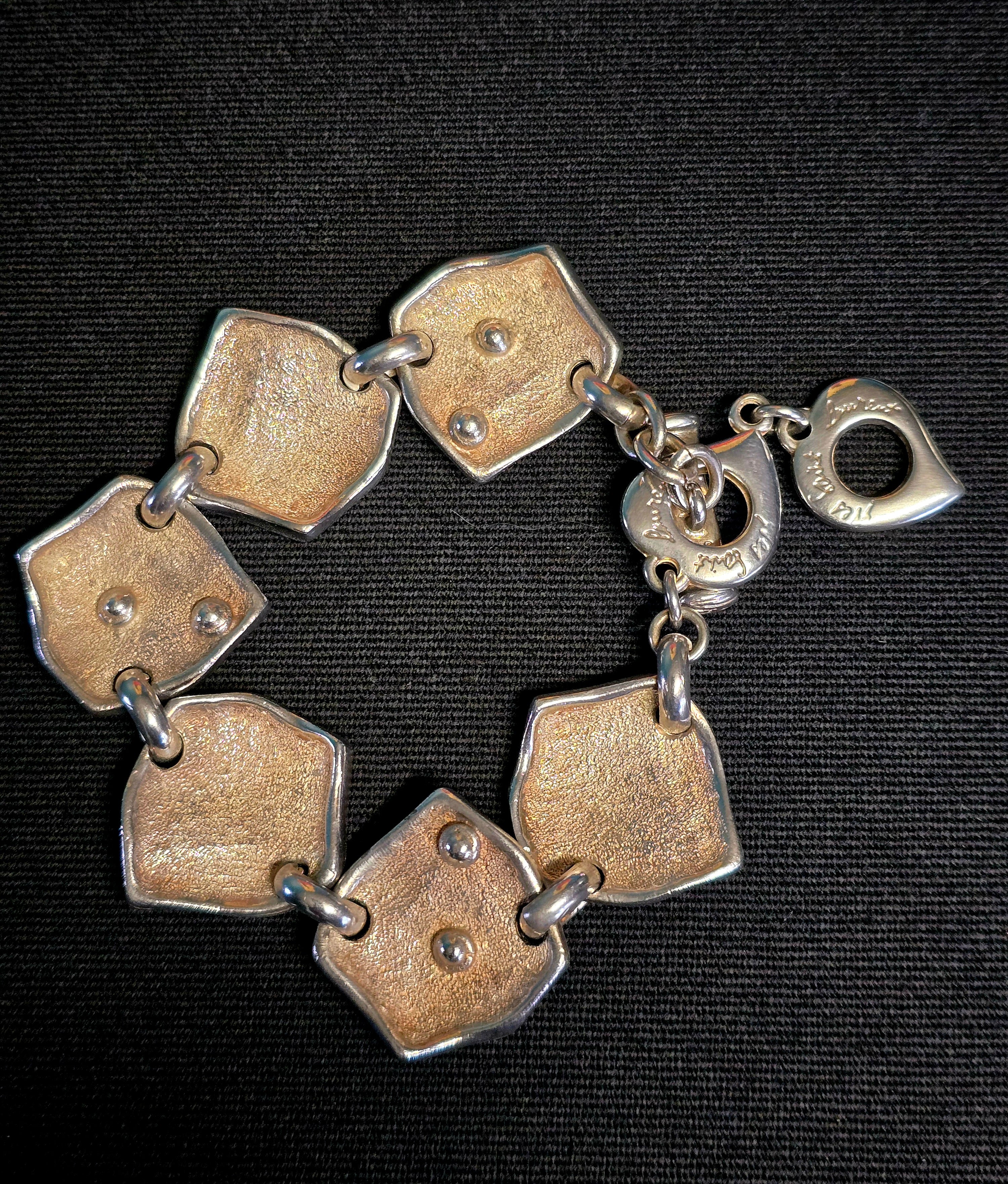 YSL bracelet métal argenté