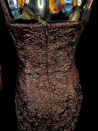 Alexandre Vauthier — Robe Courte Prototype Défilé Lurex Bronze T36