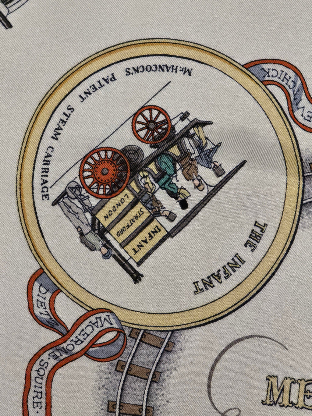 Hermès "les merveilles de la vapeur" carré de soie