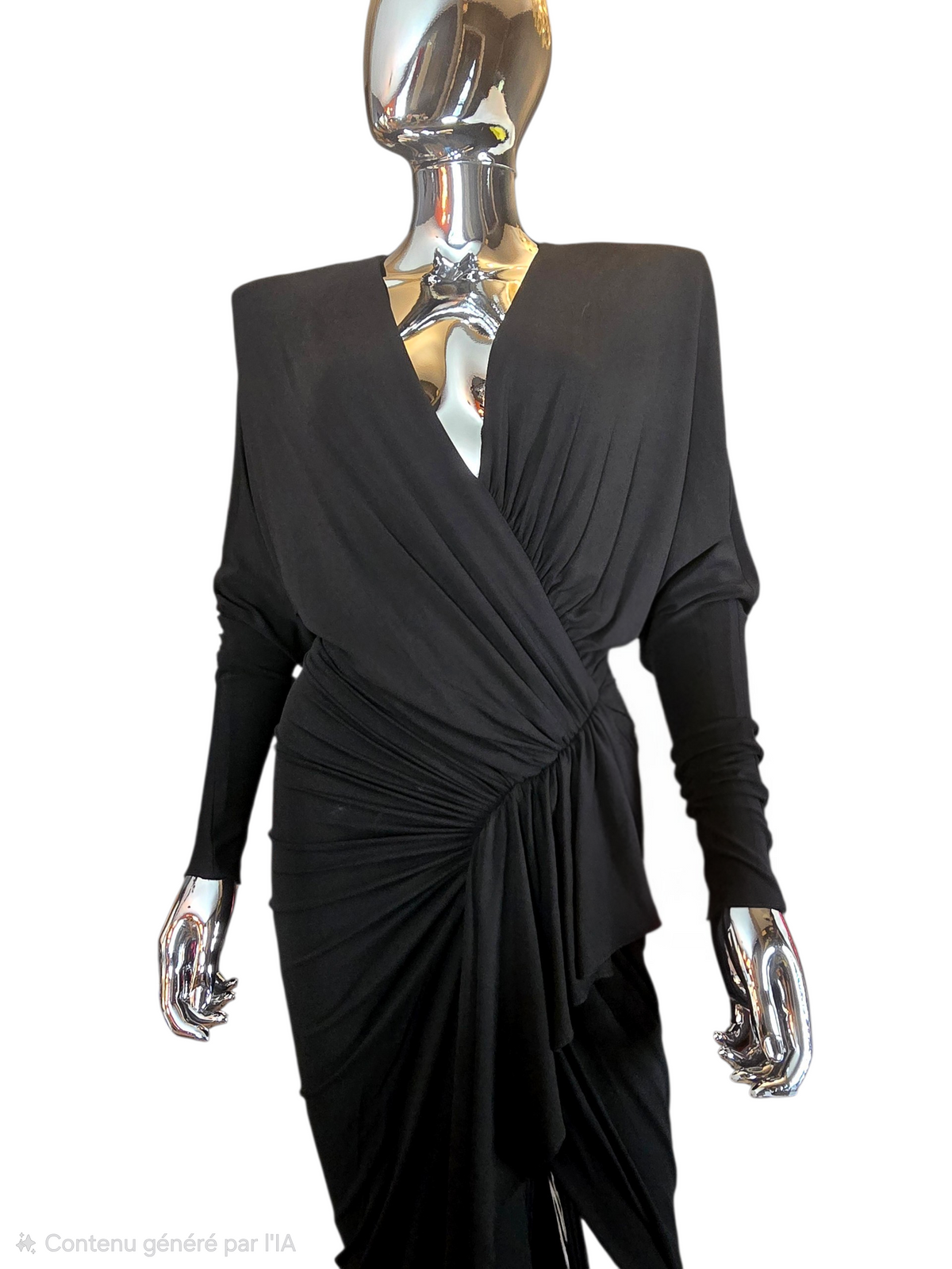 Robe longue noire T38 Alexandre Vauthier - L.F Lusso