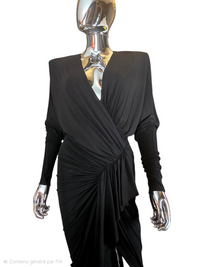 Robe longue noire T38 Alexandre Vauthier - L.F Lusso