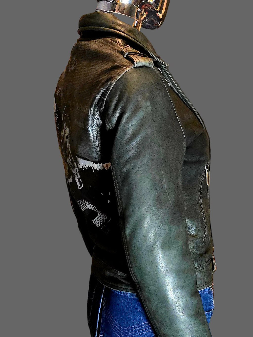 Galliano blouson en cuir - L.F Lusso