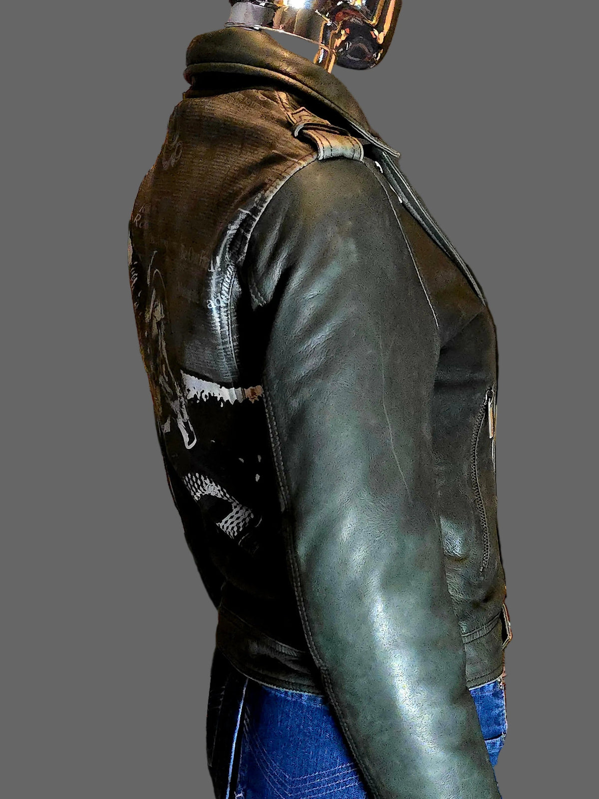 Galliano blouson en cuir - L.F Lusso