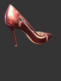 Elie Saab Escarpins Cuir Rose Brillant & Vinyle T39