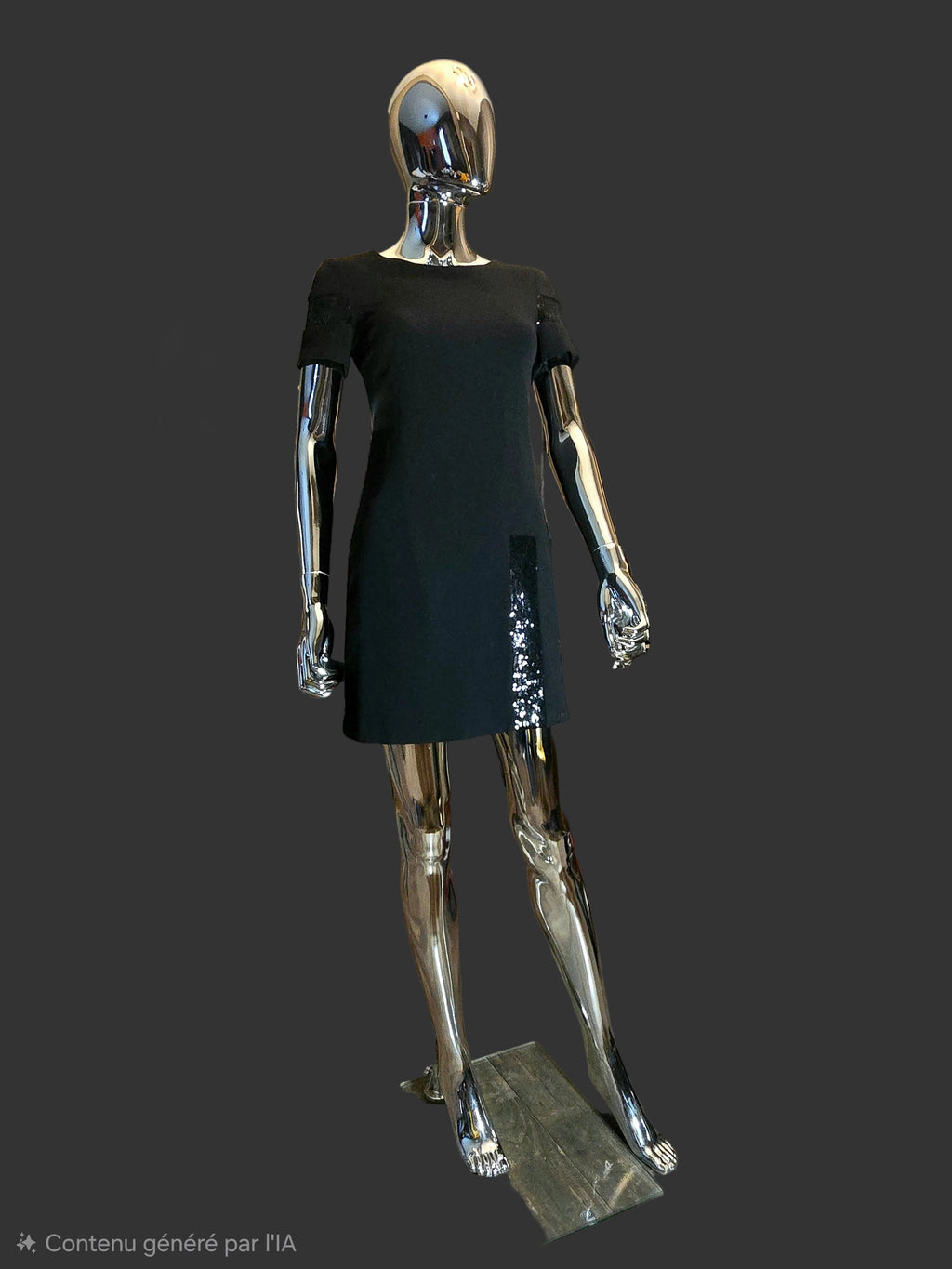 robe noire et strass Gaultier Junior - L.F Lusso