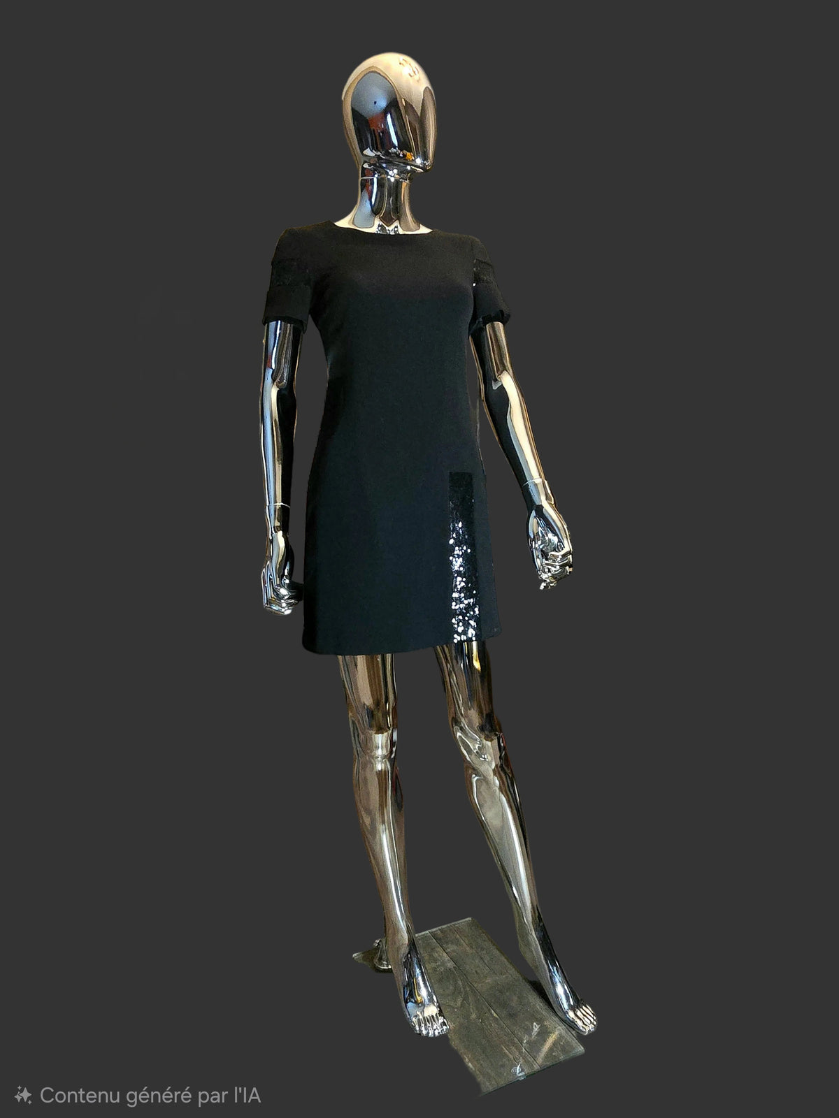 robe noire et strass Gaultier Junior - L.F Lusso