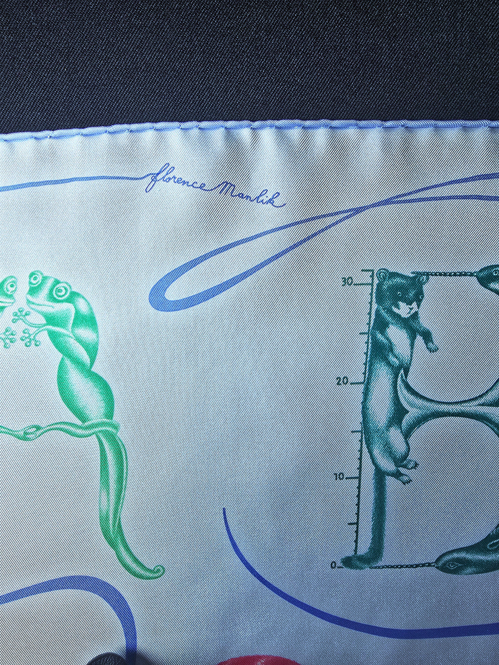 Hermès – Carré de Soie "Faune Létrée" 90×90 cm – 2014