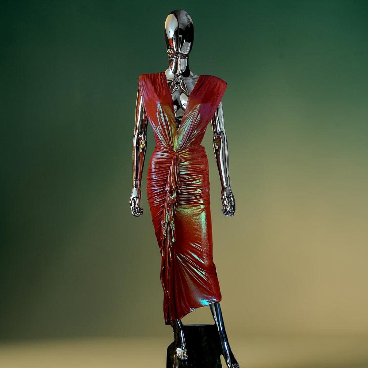 Alexandre Vauthier robe dos nu échancré orange T36 neuve - L.F Lusso