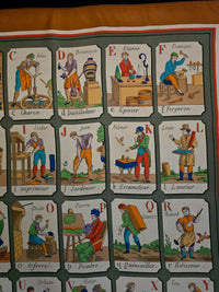 Hermès – Carré de Soie "L'Alphabet des Métiers" 90×90 cm