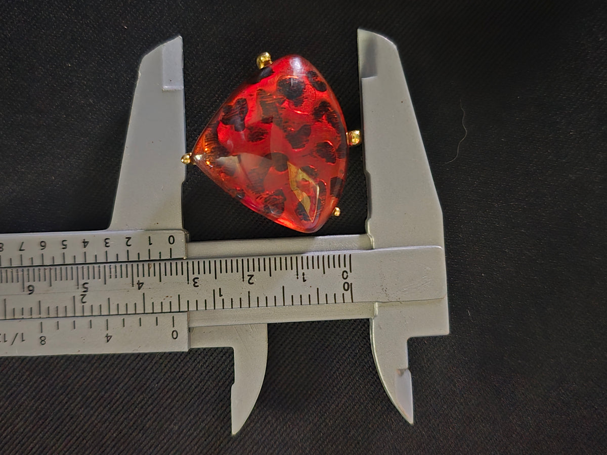 Yves Saint Laurent Parure Bracelet & Clips Oreilles Style Ambre Années 80