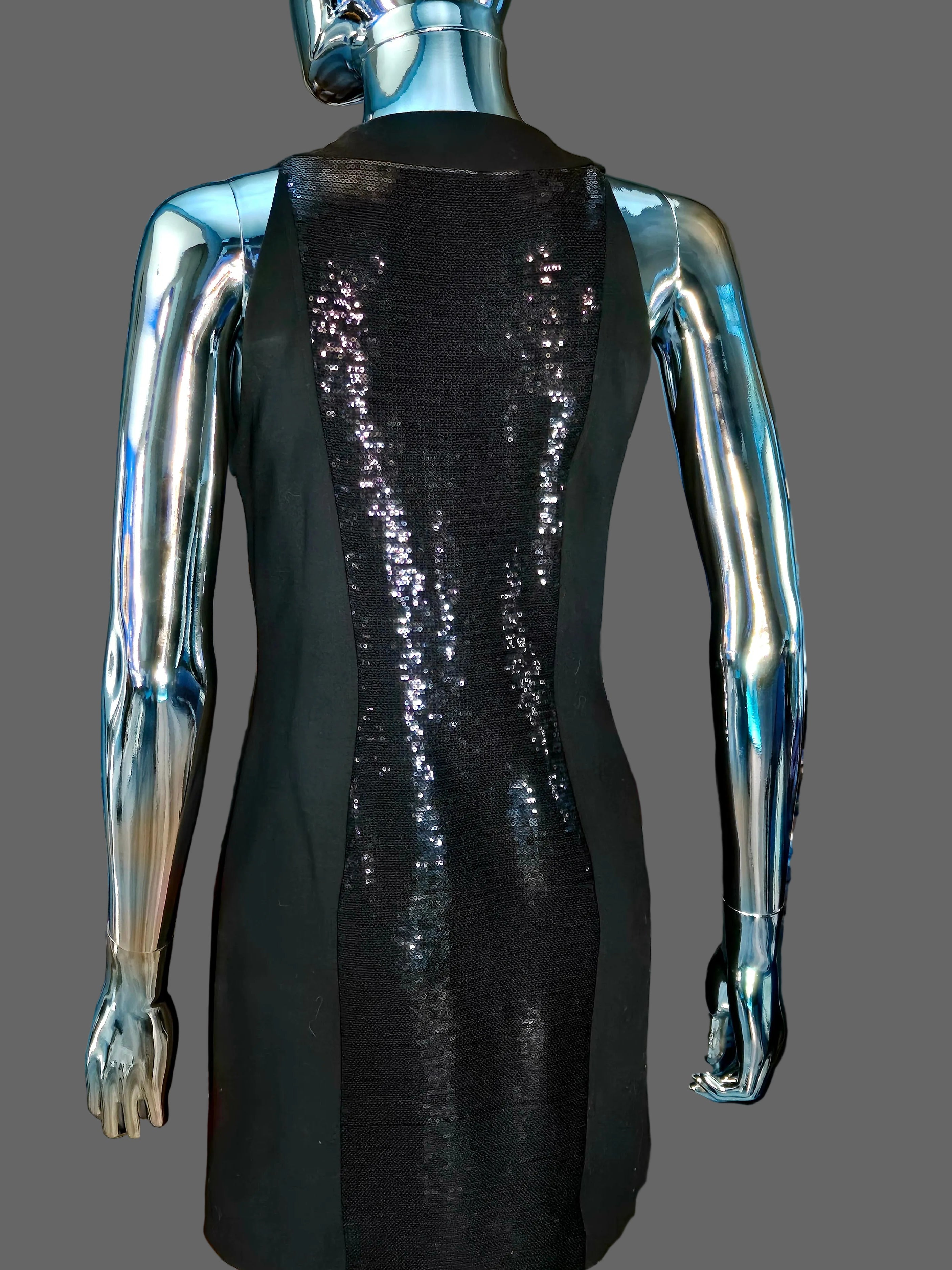 Robe en sequins noire Versace - L.F Lusso