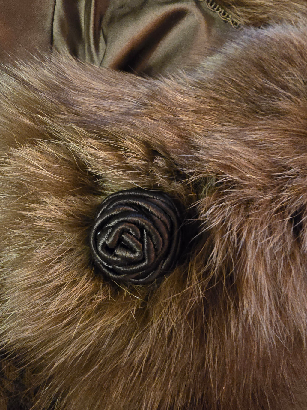 Anna Maria cape fourrure et velours