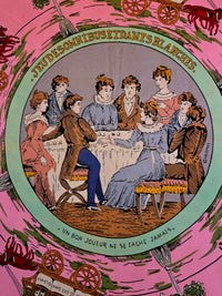 Hermès – Carré de Soie "Jeu des Omnibus et Dames Blanches" 90×90 cm