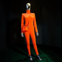 combinaison orange Alexandre Vauthier T38 neuve - L.F Lusso
