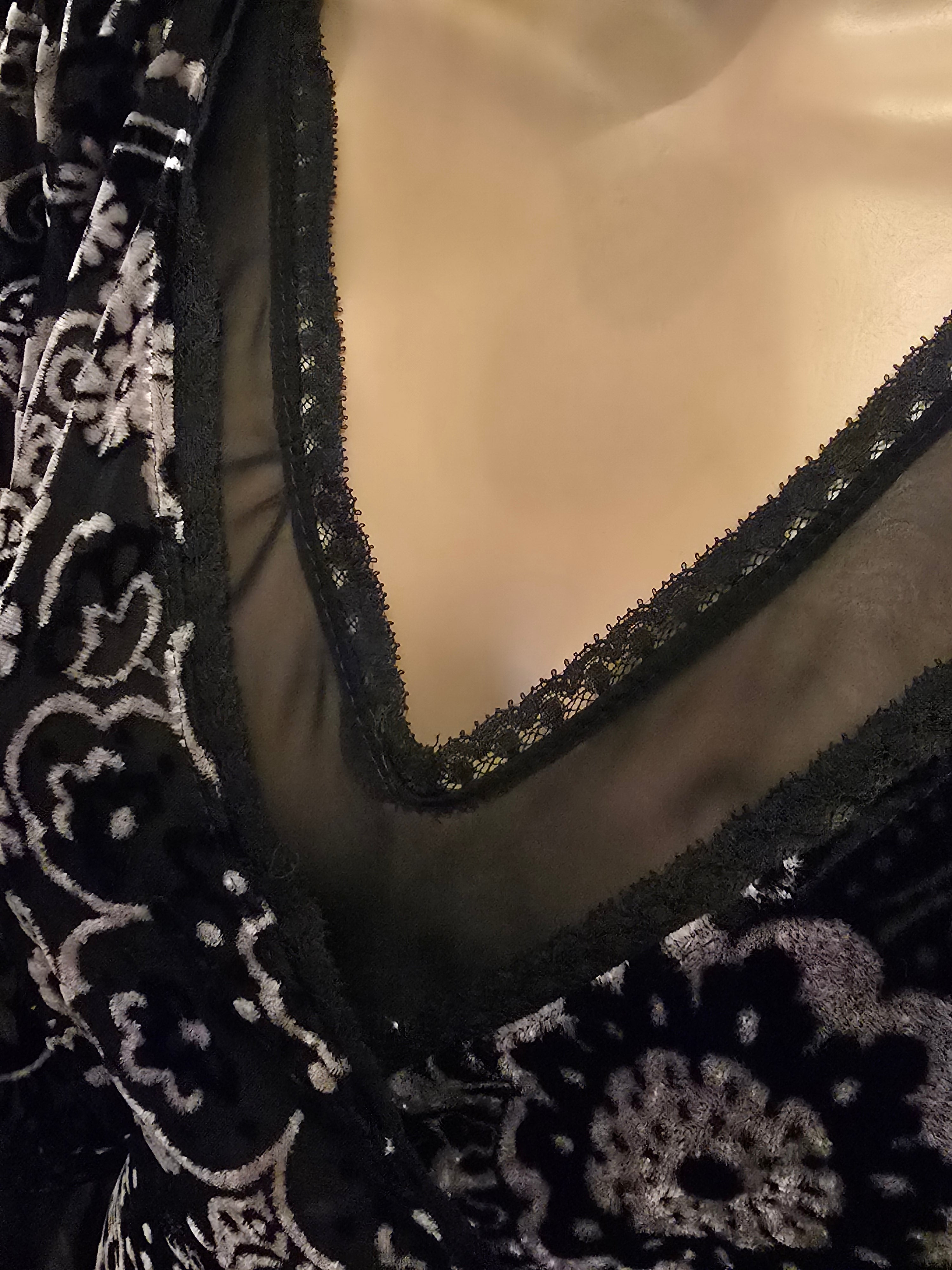 Galliano robe tulle et velours