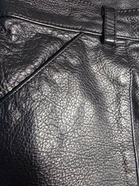 Jupe en cuir noir Versace - L.F Lusso