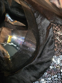 John Galliano robe tulle et sequins argent et or - L.F Lusso