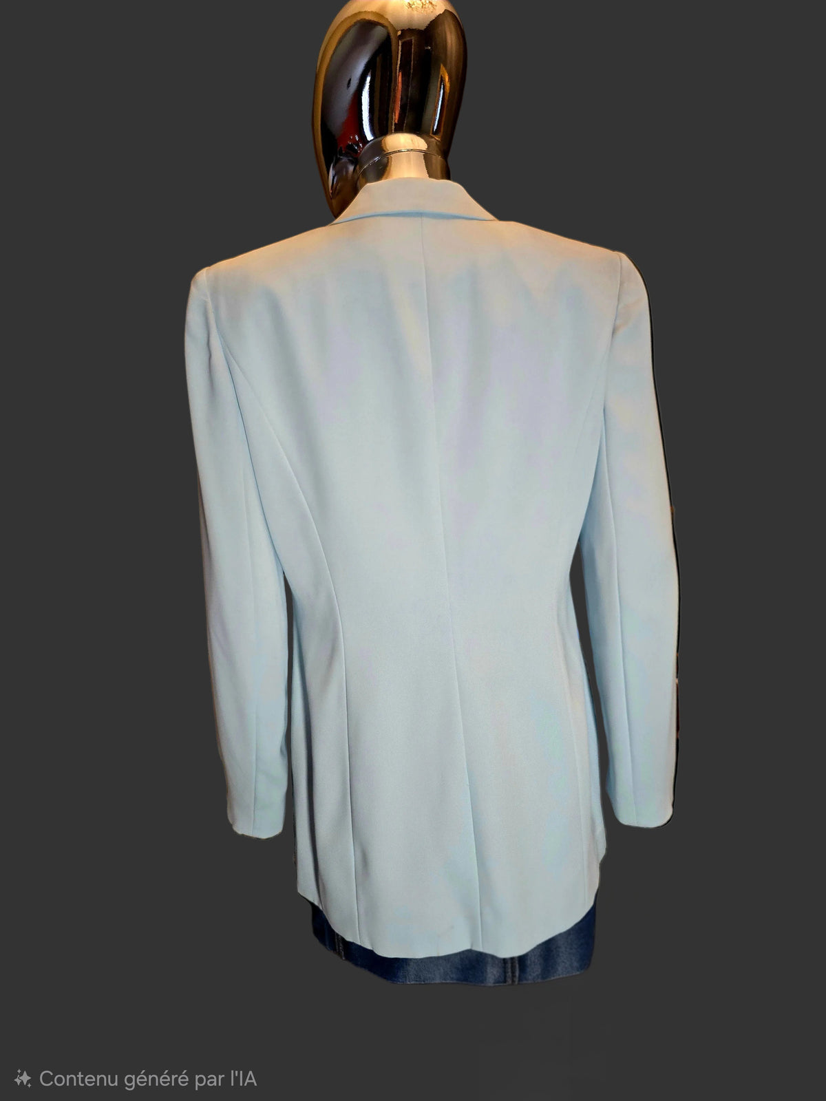 veste costume bleu et strass - L.F Lusso