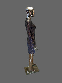 Azzaro Robe de Soirée Sequins Multicolores T38 – Neuve