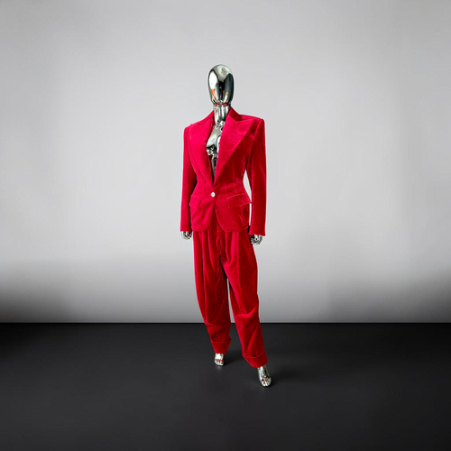 Tailleur couture velours rouge Alexandre Vauthier - L.F Lusso