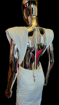 Robe blanche dos nu Alexandre Vauthier - L.F Lusso