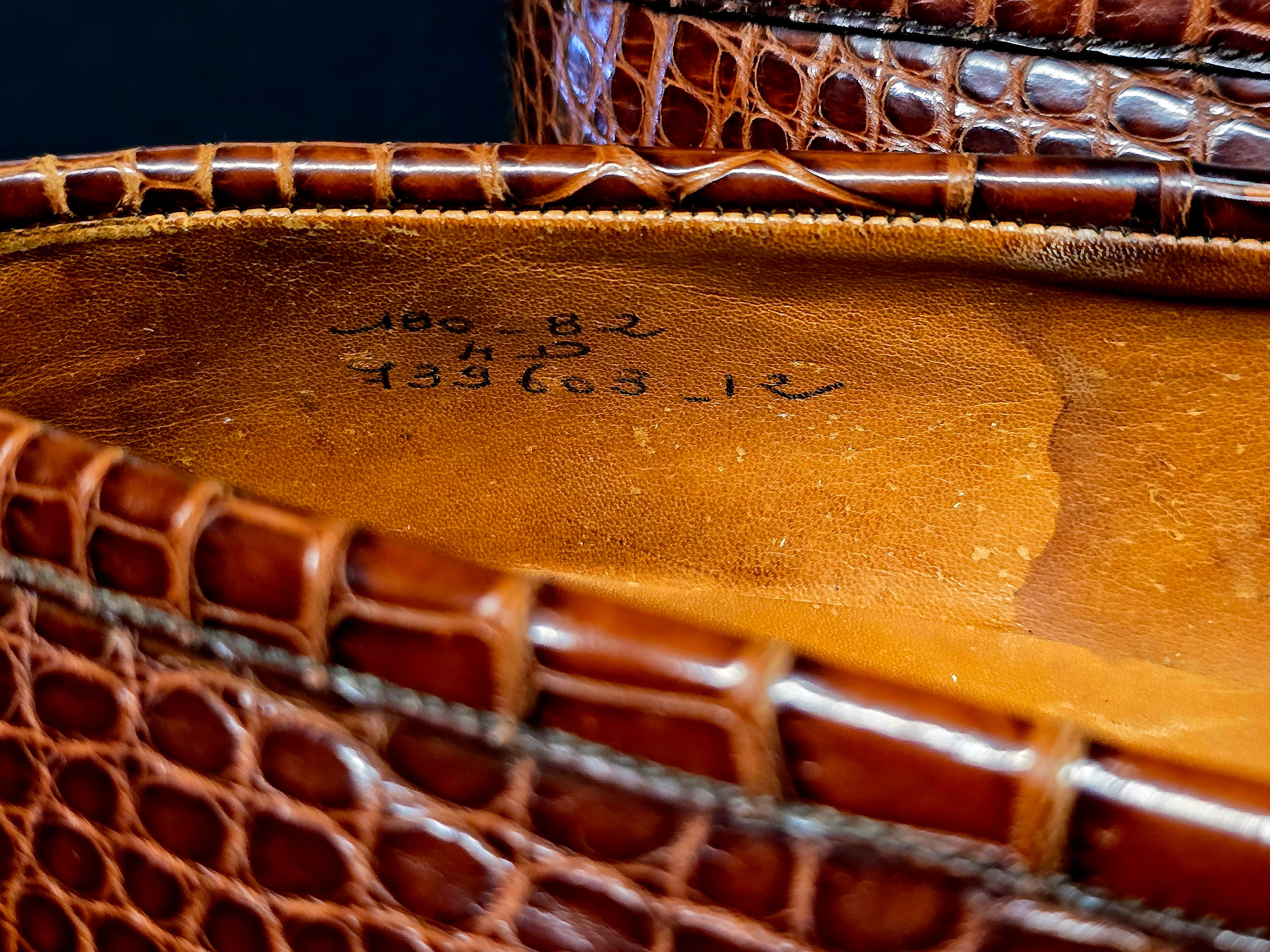 J.M.Weston mocassins en croco