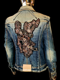 Veste en jean brodée Galliano - L.F Lusso