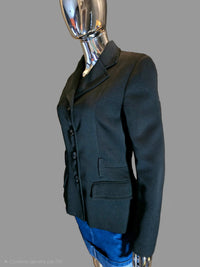 veste noire vintage Paco Rabanne - L.F Lusso