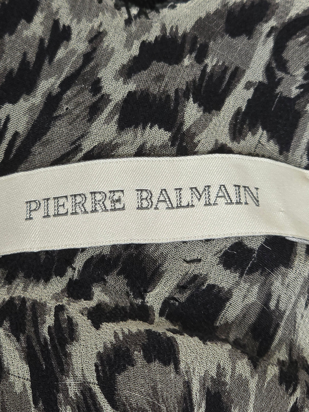 Balmain robe courte en voile