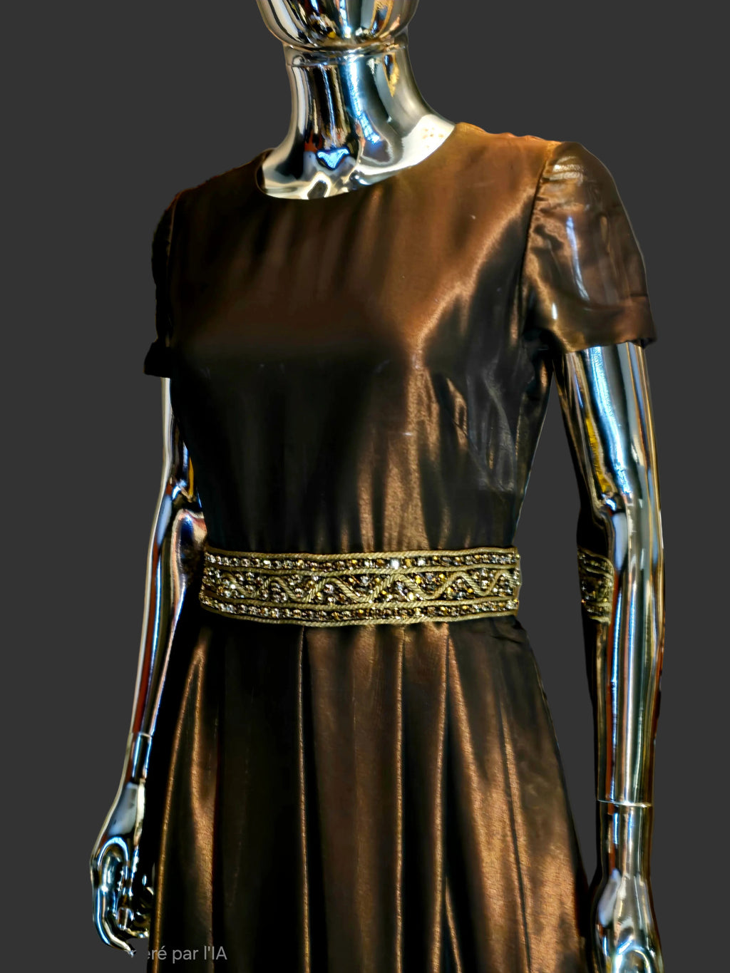 Azzaro robe de soirée en soie T40