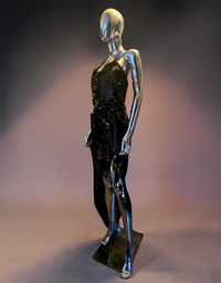 Alexandre Vauthier robe asymétrique sequins noirs - L.F Lusso