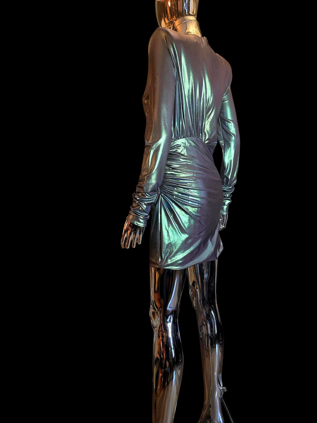 Alexandre Vauthier robe courte verte métallisée - L.F Lusso