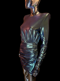 Alexandre Vauthier robe courte verte métallisée - L.F Lusso