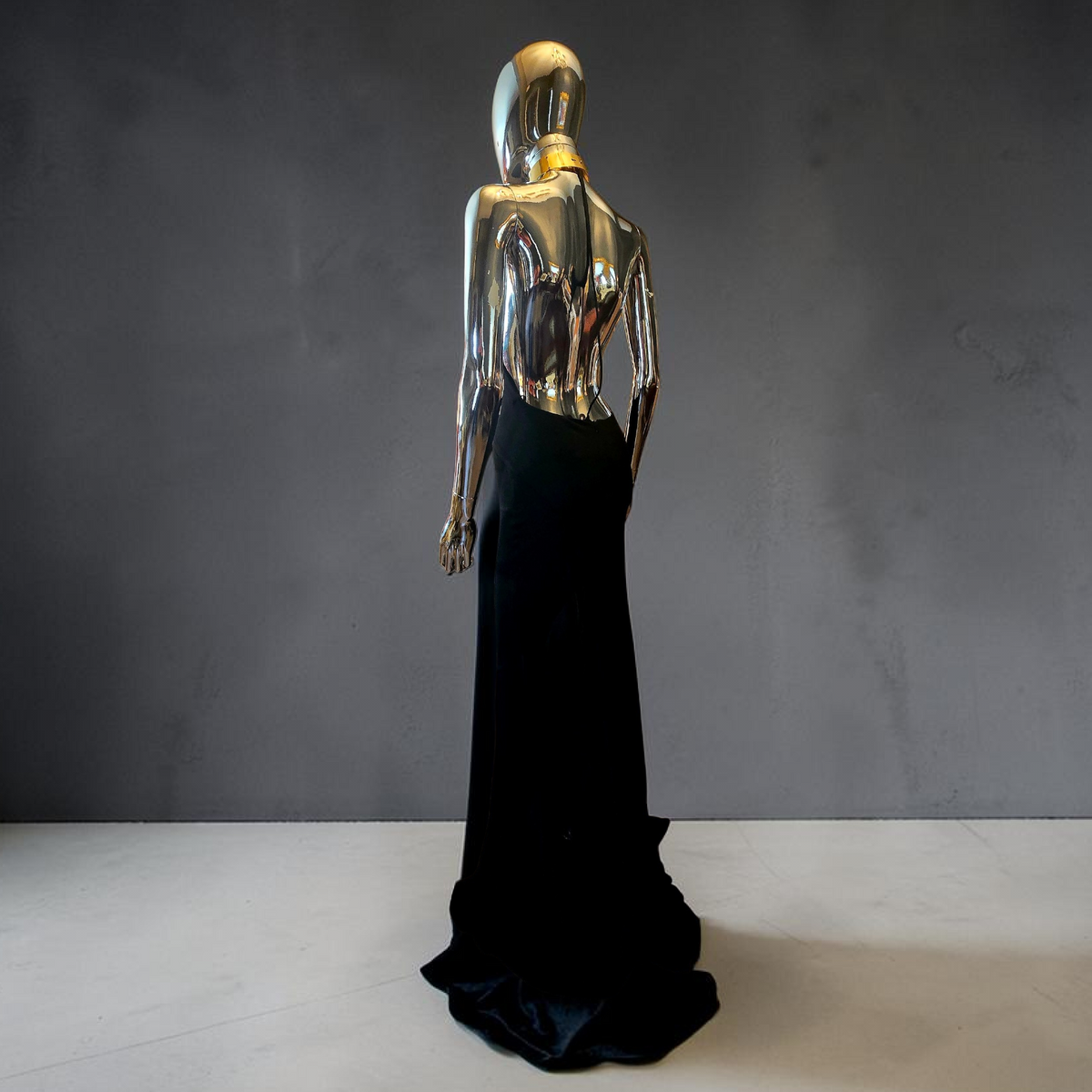 Alexandre Vauthier robe longue noire dos nu - L.F Lusso