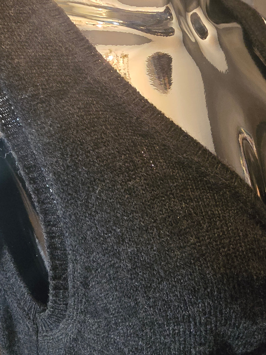 Dolce & Gabbana Robe Longue Grise en Laine T40