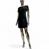 Jean Paul Gaulthier black rhinestone dress size 38 vintage - L.F Lusso
