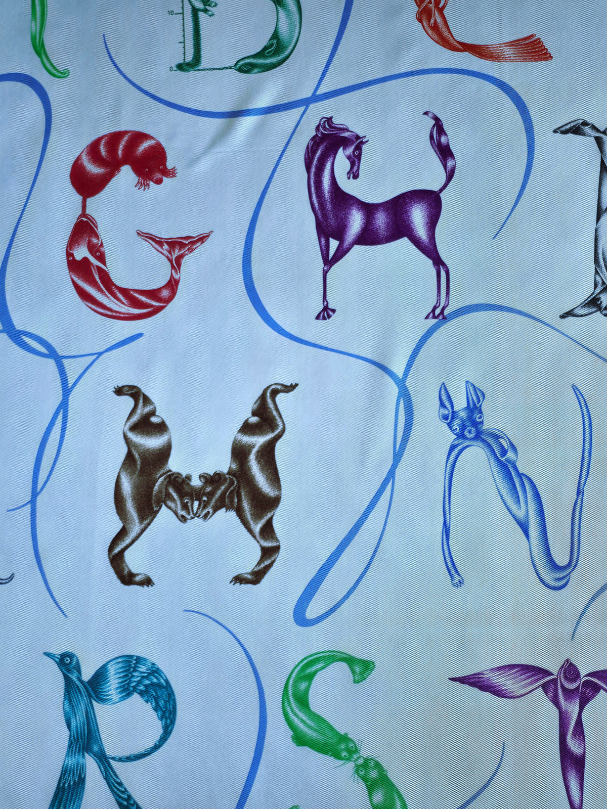 Hermès – Carré de Soie "Faune Létrée" 90×90 cm – 2014