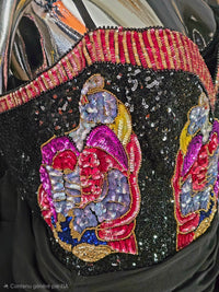 robe de soirée sequins multicolor Azzaro - L.F Lusso