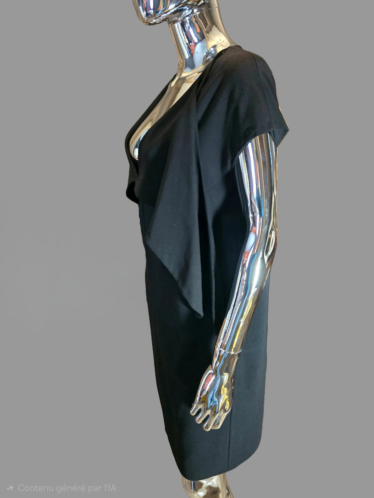 robe droite décolletée noire Nina Ricci - L.F Lusso