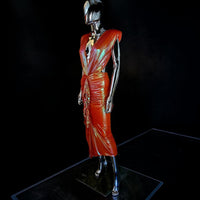 Alexandre Vauthier robe drapée prés du corp orange T36 neuve - L.F Lusso