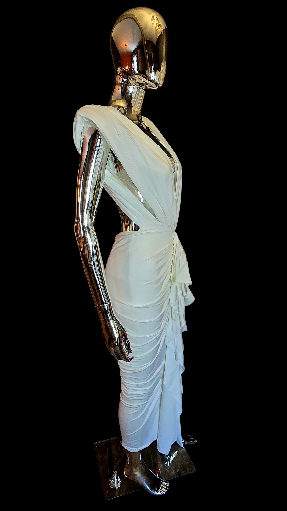 Alexandre Vauthier robe longue blanche - L.F Lusso