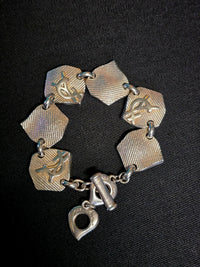 Yves Saint Laurent silver metal bracelet vintage -L.F Lusso