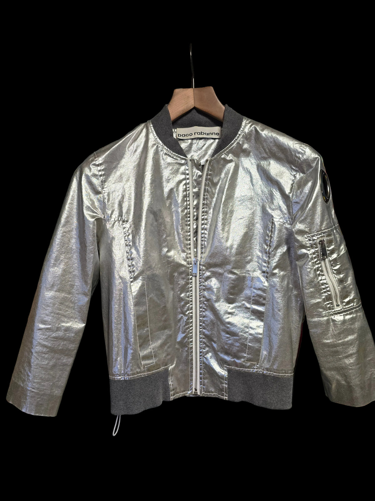 Paco Rabanne bomber argent - L.F Lusso