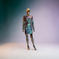 Robe courte verte métallisée Alexandre Vauthier - LF Lusso
