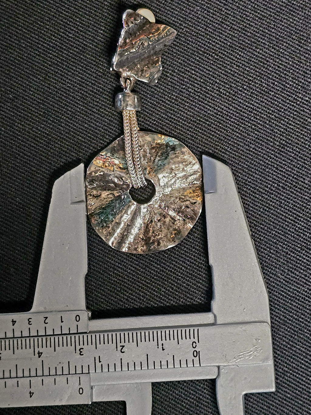 YSL clips d oreille métal argenté Y2K